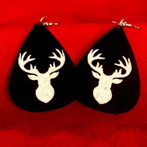 Genuine leather handmade earrings